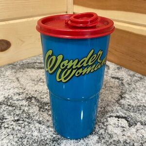 Wonder Woman Blue and Red Tupperware